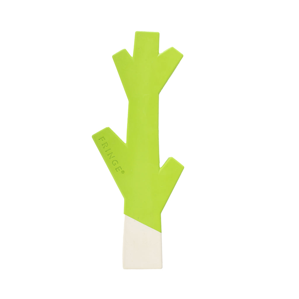 PETSHOP STICK WITH ME LIME/WHITE RUBBER DOG TOY