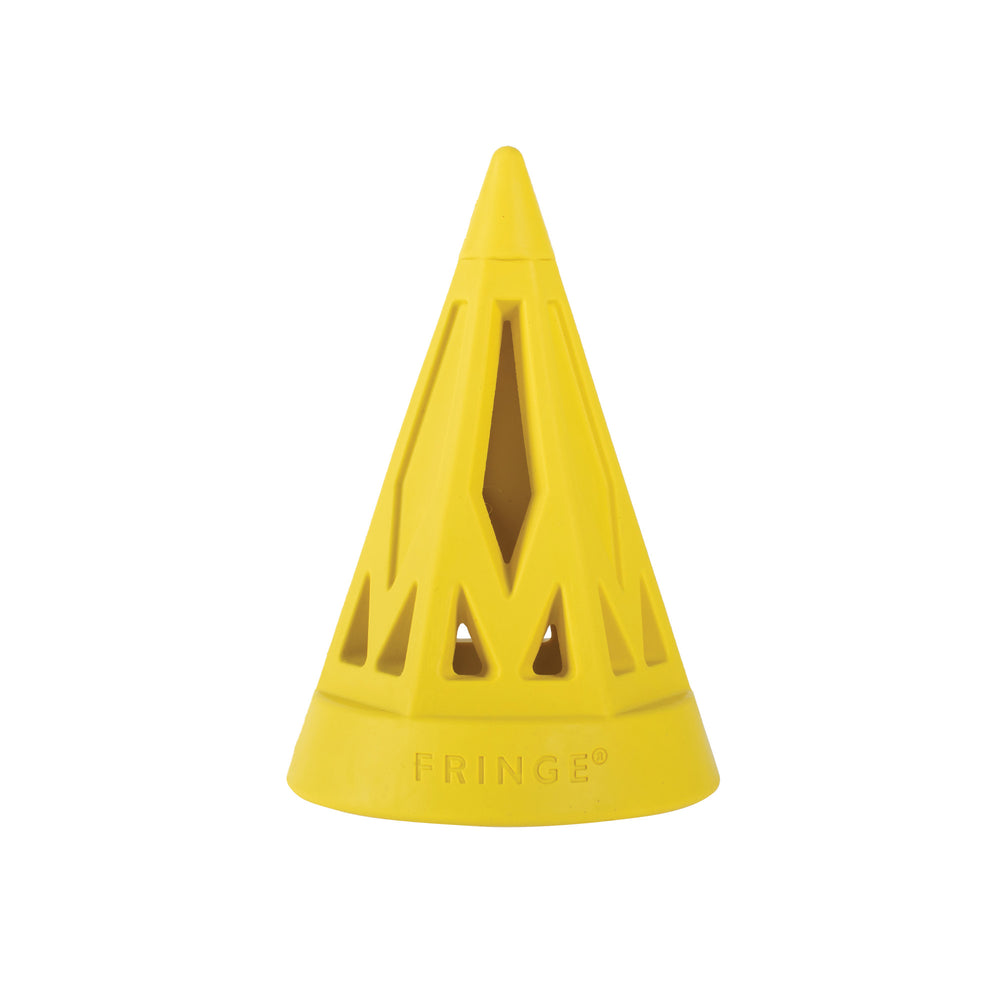 PETSHOP YOU CONE DO IT! YELLOW RUBBER DOG TOY