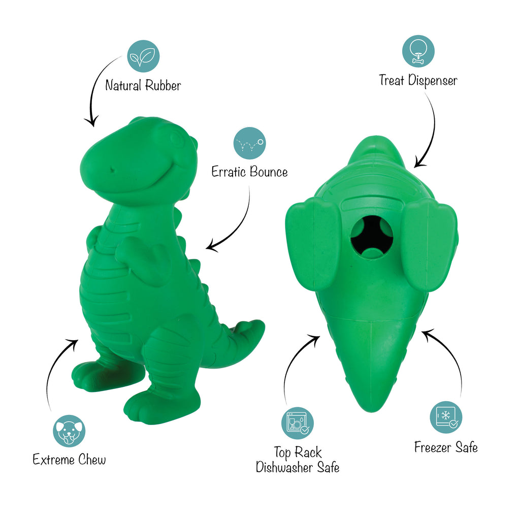 PETSHOP A T-RIFFIC TIME RUBBER DOG TOY