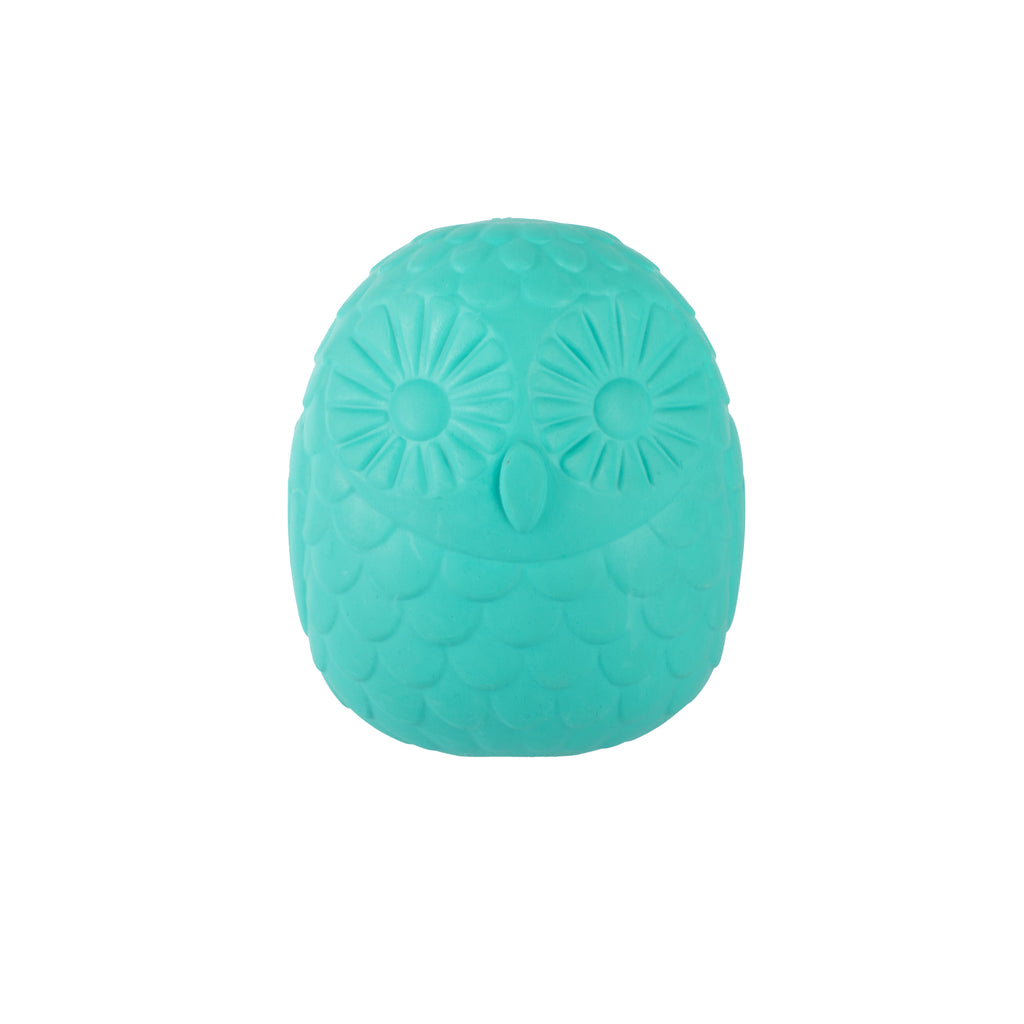 PETSHOP YOU'RE A HOOT TURQUOISE RUBBER DOG TOY
