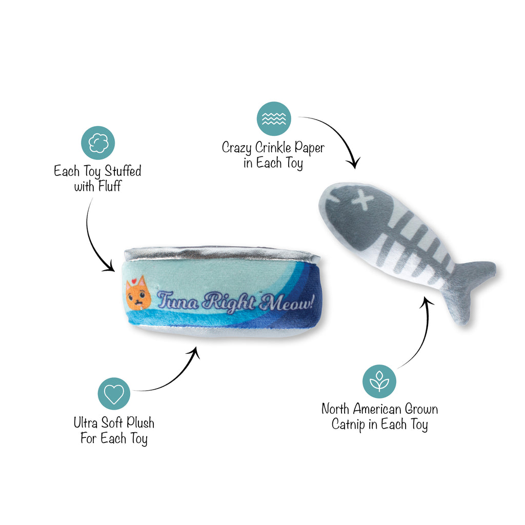 PETSHOP TUNA RIGHT MEOW CAT TOY