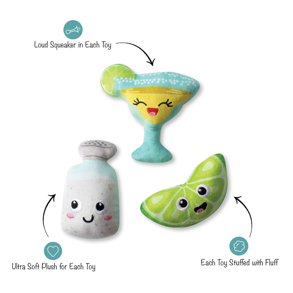 PETSHOP ON MARGARITA TIME 3 PC SMALL DOG TOY